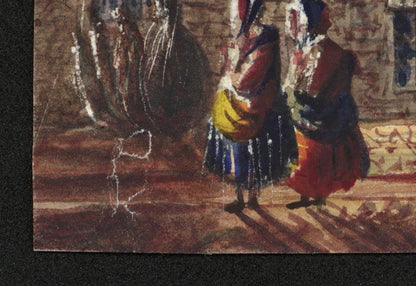 Mary Webster Small Watercolour Painting John Knox House Edinburgh Scotland3
