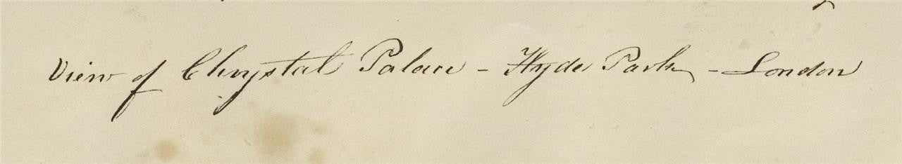 Mary Webster - Watercolour Painting Great Exhibition 1851 - Hyde Park London3