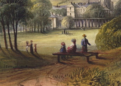 Mary Webster (1794-1883) Watercolour Painting London From Greenwich Park 18389