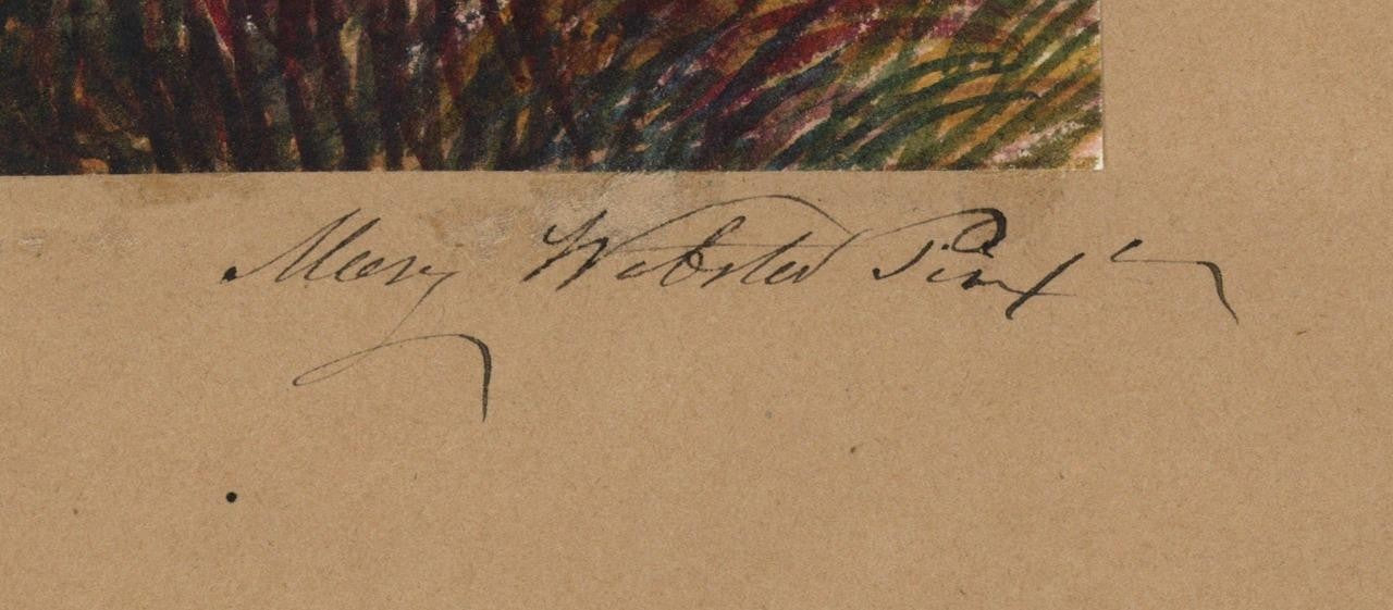 Mary Webster (1794-1883) Watercolour Painting - Harrow On The Hill London 18572