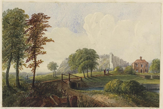 Mary Webster (1794-1883) - Watercolour Painting - Richborough Castle Kent 18430