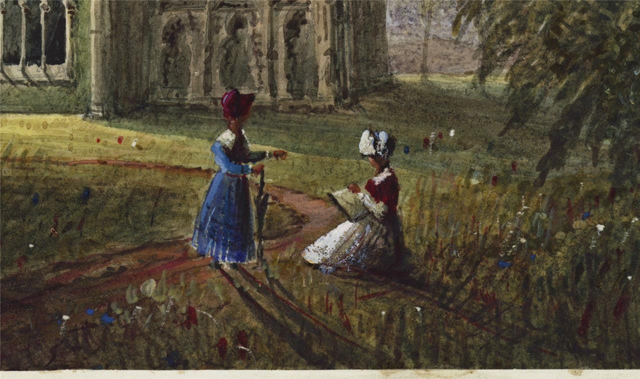 Mary Webster - Watercolour Painting - Pluscarden Abbey Near Elgin Scotland 18446