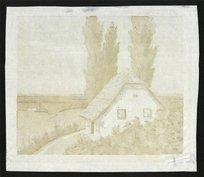 Carl Rotky (1891-1977) Pencil Signed Woodcut - Trees & Cottage In Landscape7
