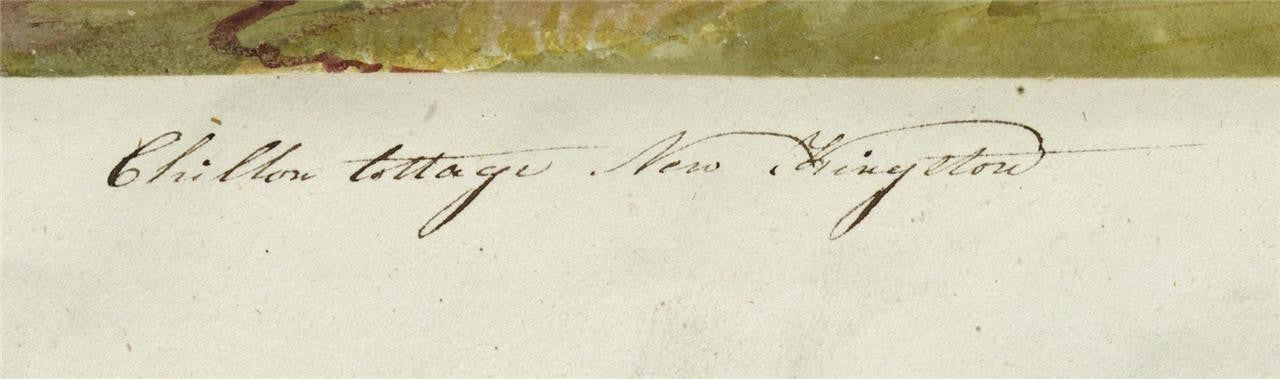 Mary Webster Watercolour Painting Chillon Cottage Near Kingston London 18423