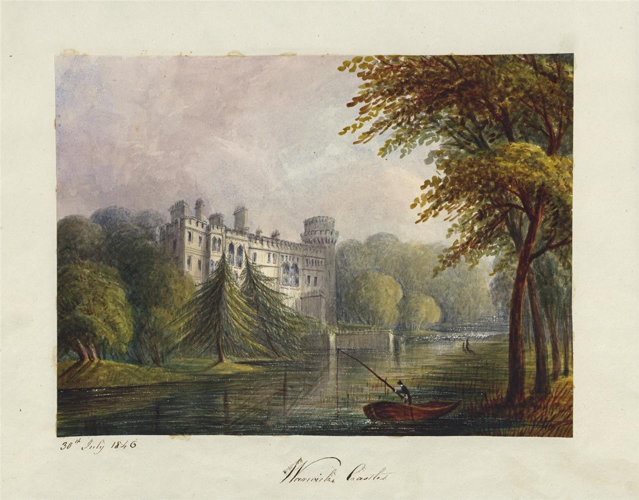 Mary Webster (1794-1883) - Watercolour Painting - Warwick Castle 18465