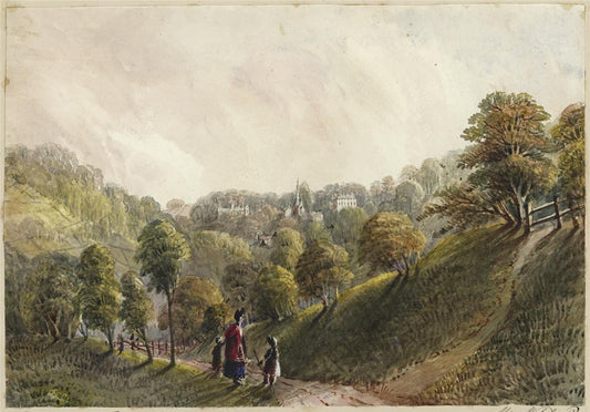 Mary Webster (1794-1883) - Watercolour Painting Dowdeswell Near Cheltenham 18400