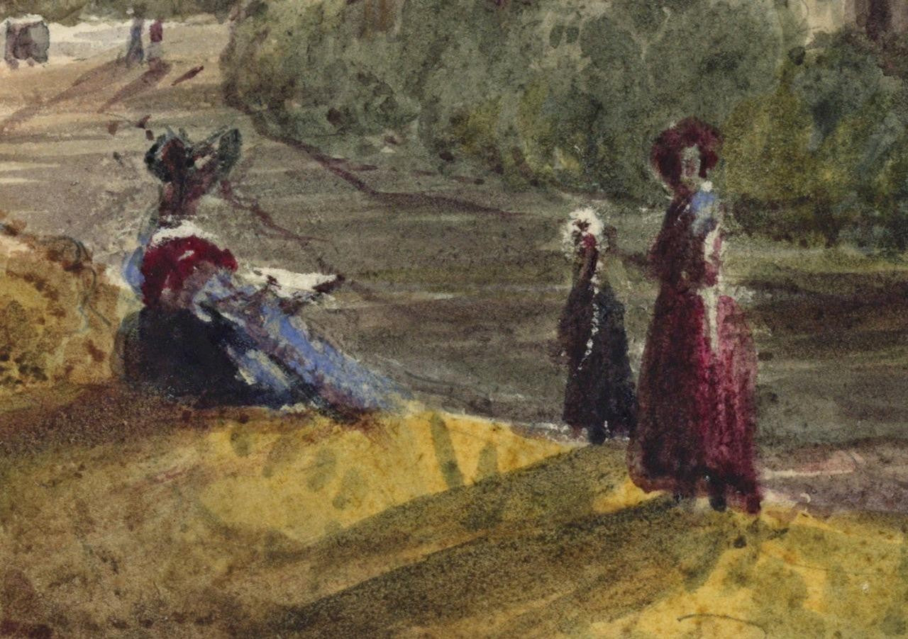 Mary Webster (1794-1883) Watercolour Painting - Cottages At Sudbury London 18402