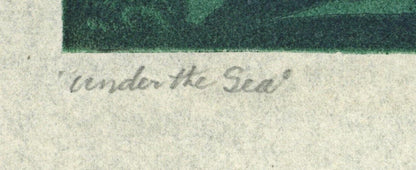 Bernard Sleigh (1872-1954) Pencil Signed Woodcut - Under The Sea3