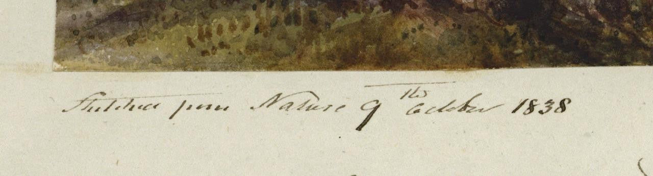 Mary Webster (1794-1883) Watercolour Painting - Harrow Near Sudbury London 18383