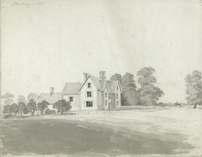 James Wilcox (1778-1865) Watercolour Painting Stonebury Buntingford? 18480