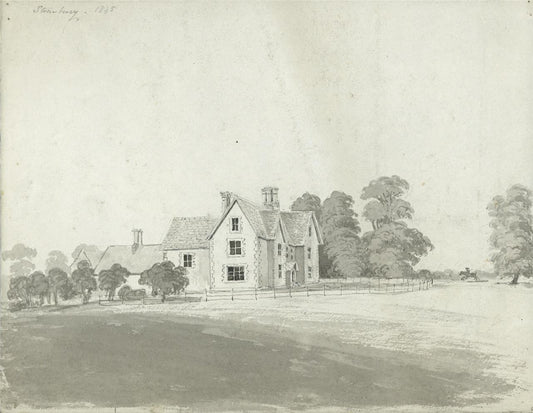 James Wilcox (1778-1865) Watercolour Painting Stonebury Buntingford? 18480