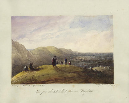 Mary Webster Watercolour Painting View From The Devil's Dyke Near Brighton 18389