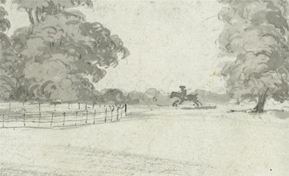 James Wilcox (1778-1865) Watercolour Painting Stonebury Buntingford? 18484