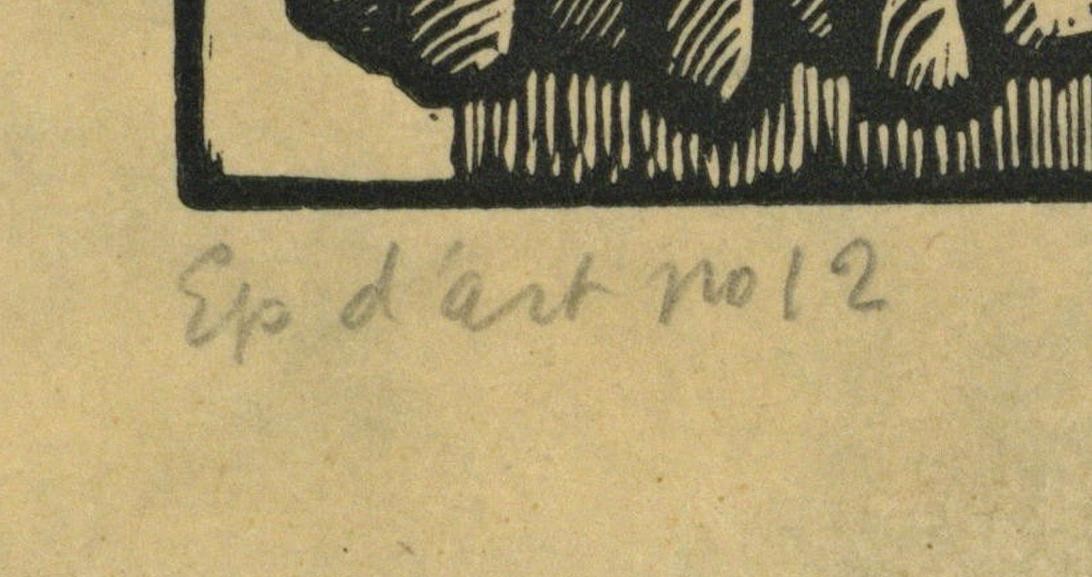 Ludovic-Rodo Pissarro (1878-1952) Signed Wood Engraving - Two Woman At A Bar3