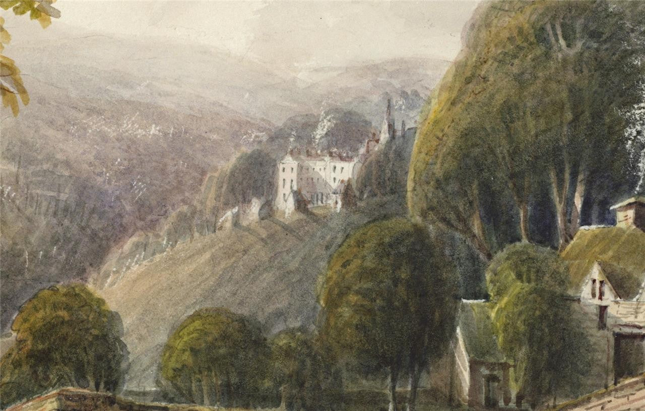 Mary Webster (1794-1883) Watercolour Painting Dowdeswell Near Cheltenham 18405