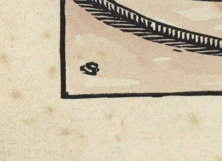 Bernard Sleigh (1872-1954) Pencil Signed Woodcut The Old Crown Inn Deritend 19233