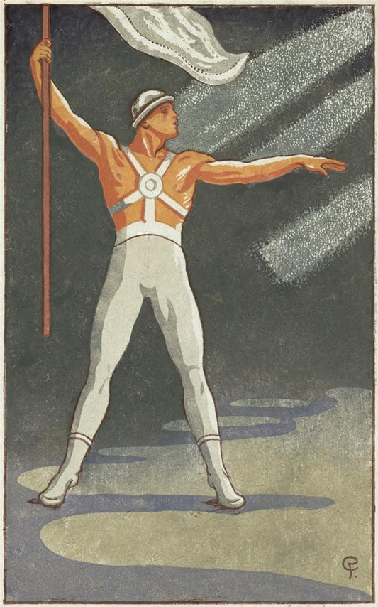 Cecil French (18791953) Pencil Signed Woodcut  Early 20th Century0