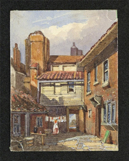 Style Of Samuel Prout Wandsworth Miniature Watercolour Painting 19th Century1