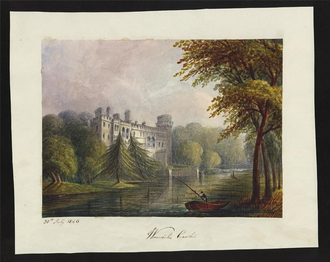 Mary Webster (1794-1883) - Watercolour Painting - Warwick Castle 18461