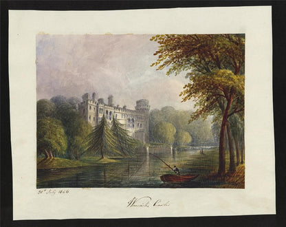 Mary Webster (1794-1883) - Watercolour Painting - Warwick Castle 18461