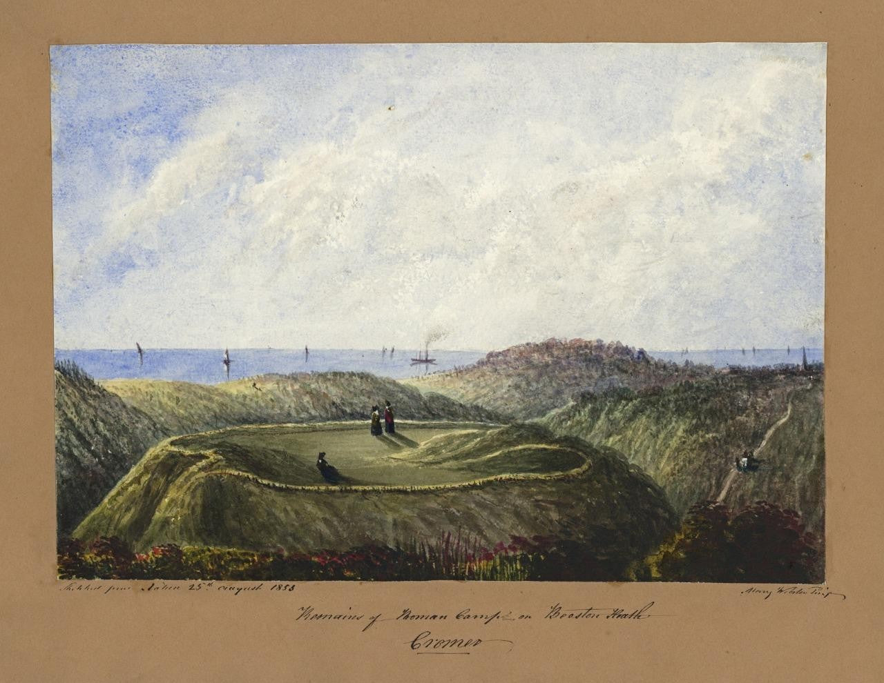 Mary Webster (1794-1883) Watercolour Painting Beeston Regis Heath Near Cromer9