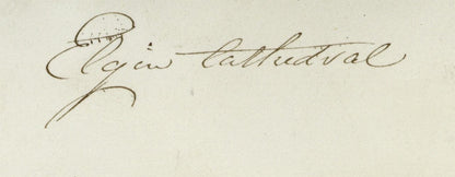 Mary Webster (1794-1883) - Watercolour Painting - Elgin Cathedral Scotland 18446