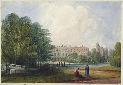 Mary Webster (1794-1883) Watercolour Painting Hampton Court Palace London 18420