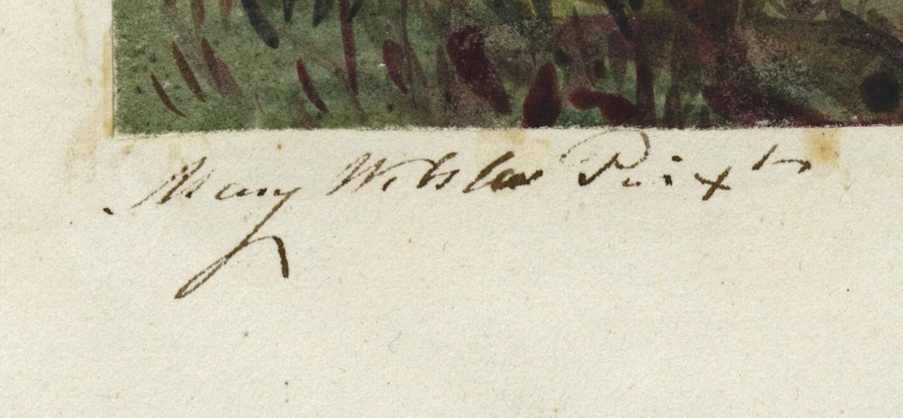 Mary Webster (1794-1883) Watercolour Painting Farm Near Sudbury London 18412