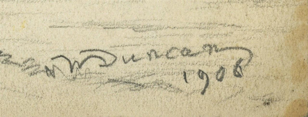 Walter Duncan (1848-1932) - Pencil Drawing - Kingston Bridge, London 19062