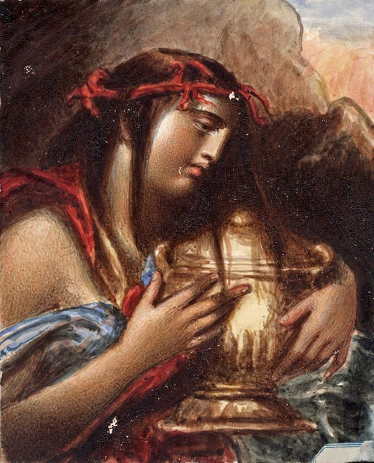 Emma Eleonora Kendrick (1788-1871) Miniature Painting Thetis Portrait Study0