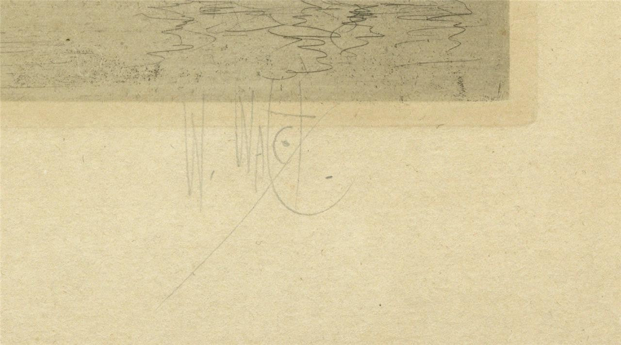 William Walcot (1874-1943) Pencil Signed Etching - The Tyne2