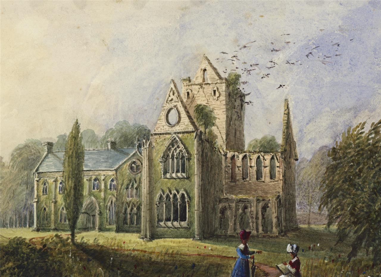Mary Webster - Watercolour Painting - Pluscarden Abbey Near Elgin Scotland 18445