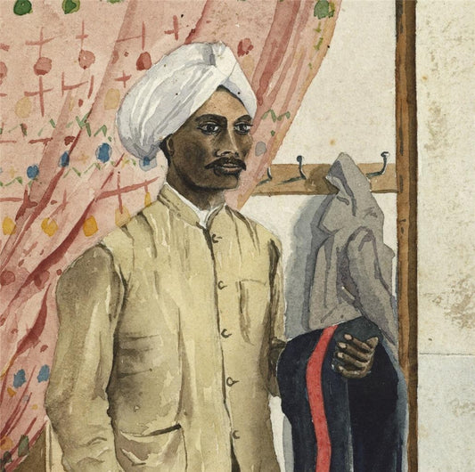 Chokra Portrait India 1889 - Watercolour Painting - Arthur Herbert Hussey3