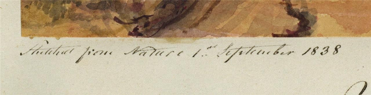 Mary Webster (1794-1883) Watercolour Painting From The Downs Near Brighton 18384