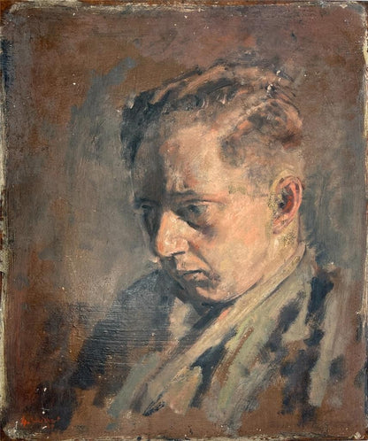 George Weissbort (1928-2013) Oil Painting - Malcolm Lipkin Portrait 19570