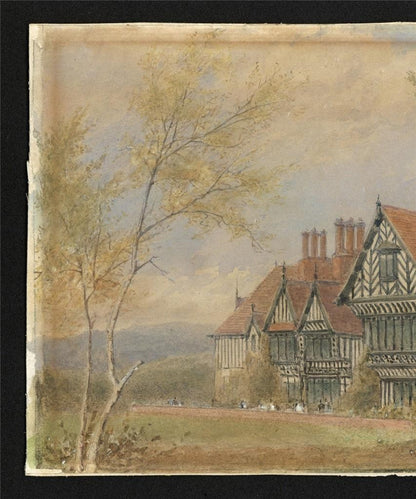 William Hull (1820-1880) Watercolour Painting Birket Foster's Home Witley Surrey4
