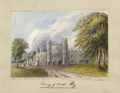 Mary Webster (1794-1883) - Watercolour Painting - Gateway Of Battle Abbey 18425