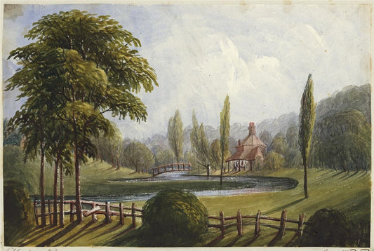 Mary Webster Watercolour Painting Fishing Cottage Chenies Buckinghamshire 18480