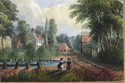 Mary Webster (1794-1883) Watercolour Painting - Harrow On The Hill London 18575