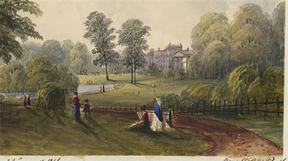 Mary Webster (1794-1883) Watercolour Painting Buckingham Palace London 184110