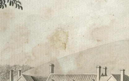 View Of Nethercot House Watercolour Painting Late 18th / Early 19th Century3