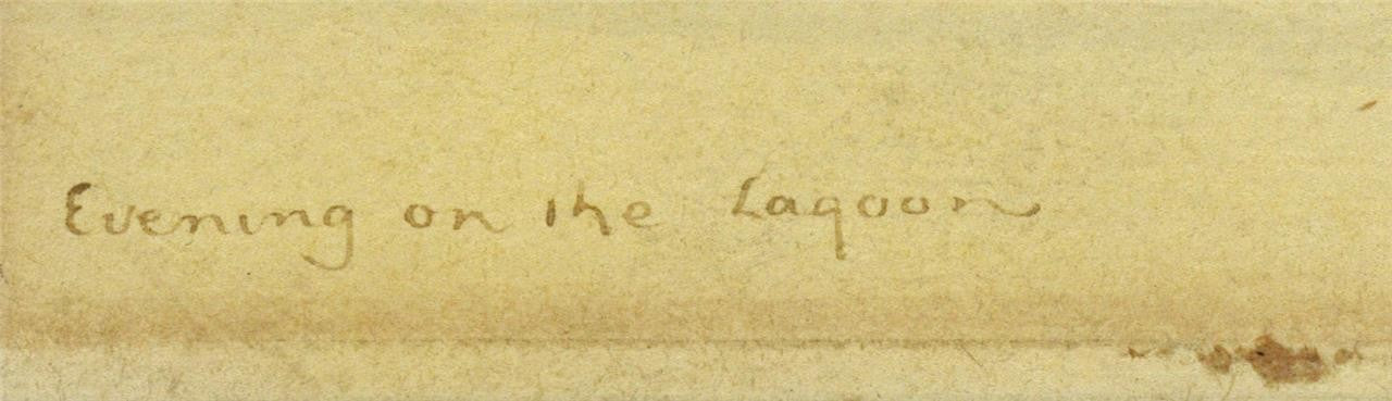 Evening On The Lagoon Venice Italy - Watercolour Painting - Signed Avondale2