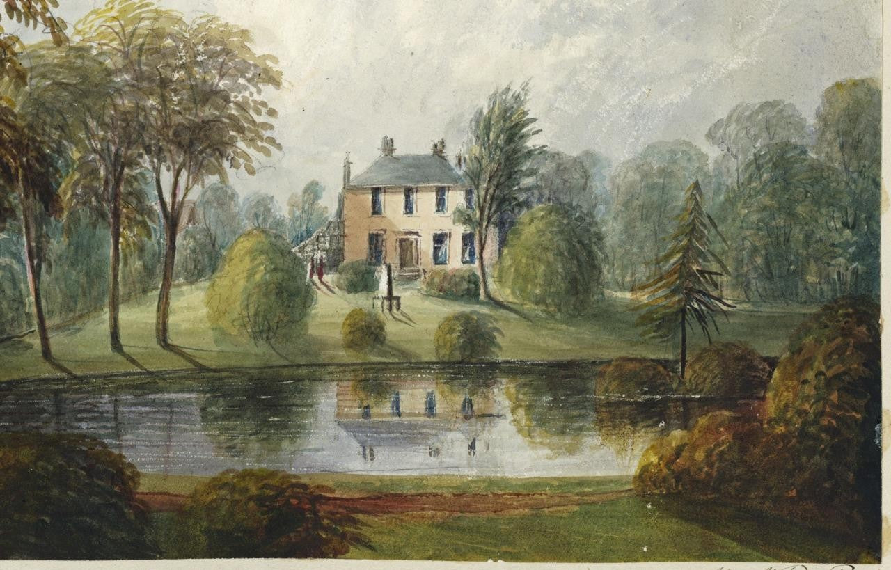 Mary Webster (1794-1883) Watercolour Painting Perrymount Sydenham London 18495