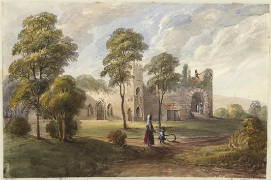 Mary Webster (1794-1883) Watercolour Painting Lewes Castle Sussex 18380