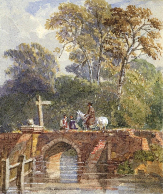 Style Of Samuel Prout Near Salisbury Miniature Watercolour Painting 19th Century0