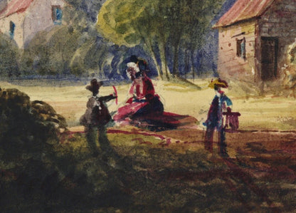 Mary Webster (1794-1883) Watercolour Painting - Cottage At Sudbury London 18417