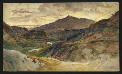 Walter Duncan (1848-1932) - Watercolour Painting - Moel Siabod Lledr Valley 18741