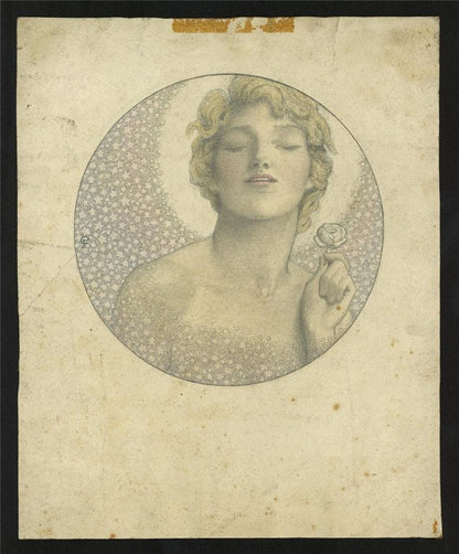 Cecil French (18791953) Pencil Drawing  The Flowering Of The Ages1