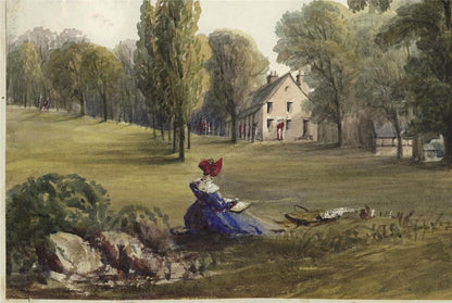 Mary Webster (1794-1883) Watercolour Painting Hyde Park Barracks London 18395