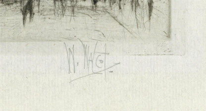 William Walcot (1874-1943) Signed Etching The University Edinburgh Scotland2